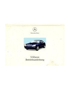 1999 MERCEDES BENZ S KLASSE INSTRUCTIEBOEKJE DUITS
