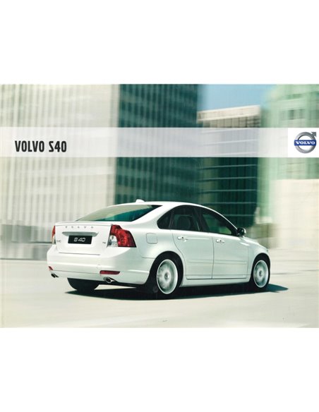 2009 VOLVO S40 BROCHURE DUTCH