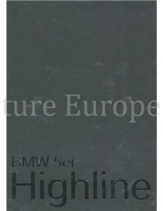 2003 BMW 5 SERIE SEDAN BROCHURE DUITS