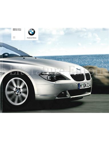 2007 BMW 6 SERIE COUPÉ & CONVERTIBLE BROCHURE GERMAN