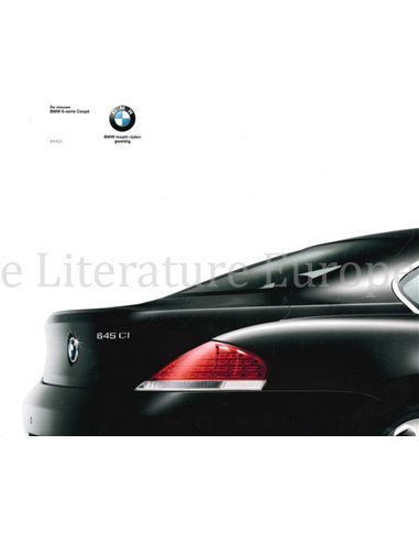 2003 BMW 6 SERIES CABRIO BROCHURE DUTCH