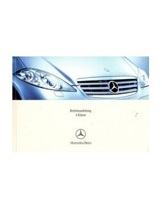 2006 MERCEDES BENZ A KLASSE INSTRUCTIEBOEKJE DUITS