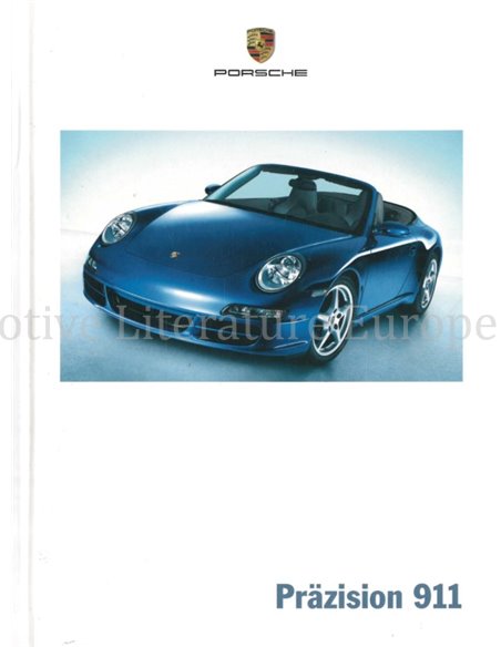 2005 PORSCHE 911 CARRERA HARDCOVER PROSPEKT DEUTSCH
