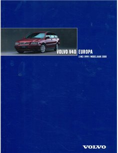 2000 VOLVO V40 EUROPA BROCHURE NEDERLANDS