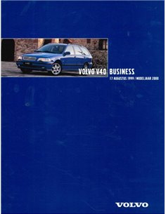 2000 VOLVO V40 BUSINESS BROCHURE NIEDERLÄNDISCH
