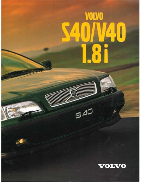 1998 VOLVO S40 | V40 1.8I BROCHURE DUTCH