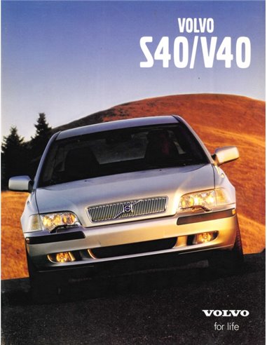 2001 VOLVO S40 | V40 BROCHURE DUTCH