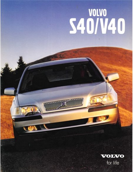 2001 VOLVO S40 | V40 BROCHURE DUTCH