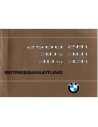 1975 BMW 2500 2800 3000 3.0 S SI INSTRUCTIEBOEKJE DUITS