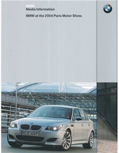 2004 BMW PARIS HARDCOVER PRESSEMAPPE ENGLISCH