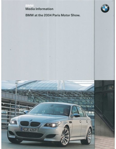 2004 BMW PARIS HARDBACK PRESSKIT ENGLISH