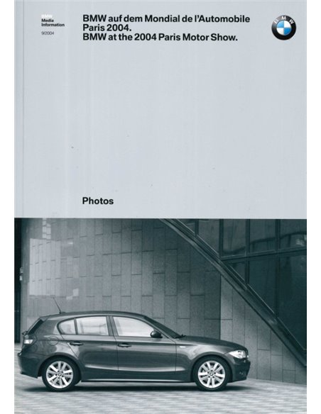 2004 BMW PARIS HARDCOVER PRESSEMAPPE ENGLISCH