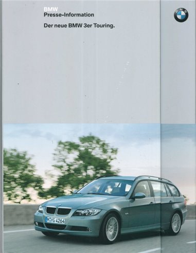 2005 BMW 3ER TOURING HARDCOVER PRESSEMAPPE DEUTSCH