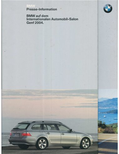 2004 BMW GENF HARDCOVER PRESSEMAPPE DEUTSCH