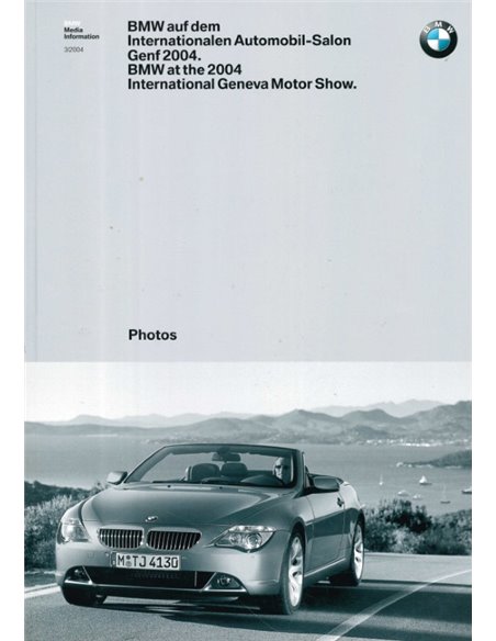 2004 BMW GENF HARDCOVER PRESSEMAPPE DEUTSCH