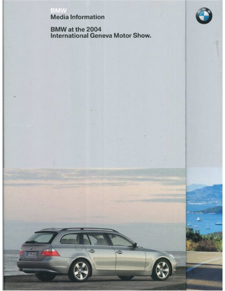 2004 BMW GENÈVE HARDCOVER PERSMAP ENGELS