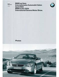 2004 BMW GENÈVE HARDCOVER PERSMAP ENGELS 2