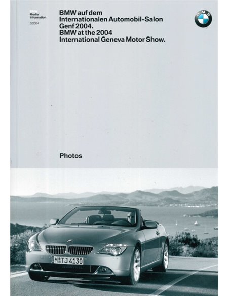 2004 BMW GENF HARDCOVER PRESSEMAPPE ENGLISCH
