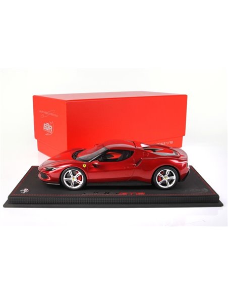 2022 FERRARI 296 GTB ASETTO FIORANO ROSSO IMOLA METALLIZZATO BBR MODEL 45/48