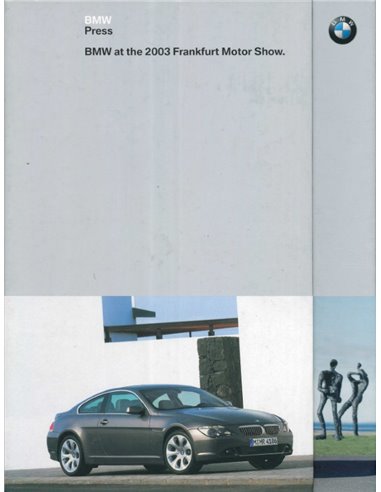 2003 BMW FRANKFURT HARDCOVER PRESSEMAPPE ENGLISCH