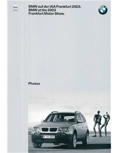 2003 BMW FRANKFURT HARDCOVER PRESSEMAPPE ENGLISCH 2