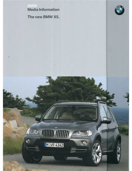 2006 BMW X5 HARDCOVER PRESSEMAPPE ENGLISCH