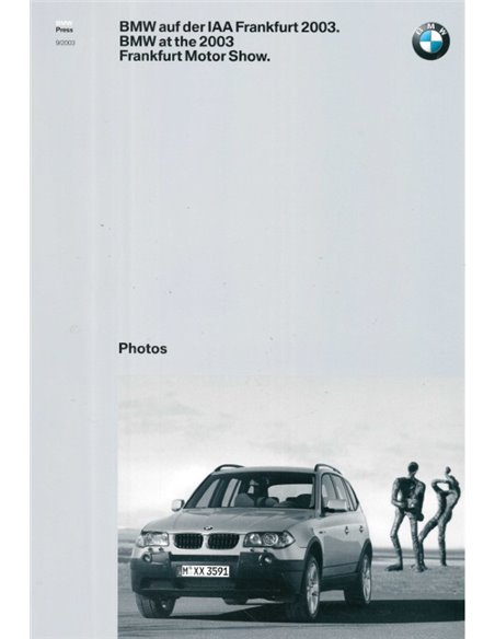 2003 BMW FRANKFURT HARDCOVER PRESSEMAPPE ENGLISCH