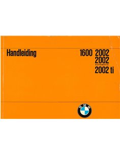 1970 BMW 1600 2002 BETRIEBSANLEITUNG NIEDERLÄNDISCH