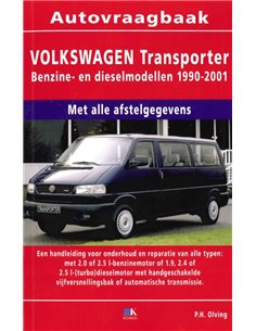 1990 - 2001 VOLKSWAGEN TRANSPORTER T4 BENZINE DIESEL VRAAGBAAK NEDERLANDS