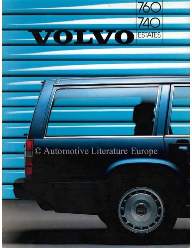 1986 VOLVO 740 / 760 ESTATES BROCHURE NEDERLANDS