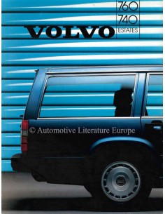 1986 VOLVO 740 / 760 ESTATES BROCHURE DUTCH