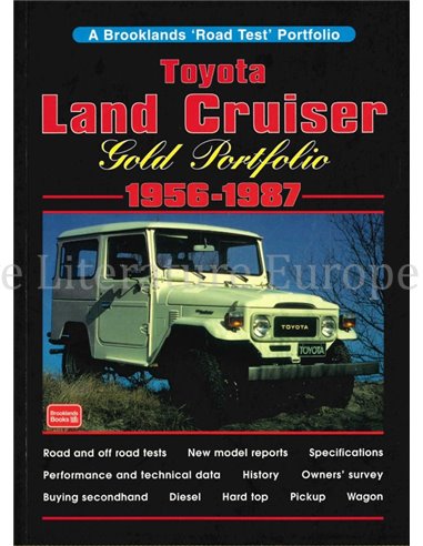 TOYOTA LAND CRUISER GOLD PORTFOLIO 1956 - 1987  (BROOKLANDS ROAD TEST PORTFOLIO)