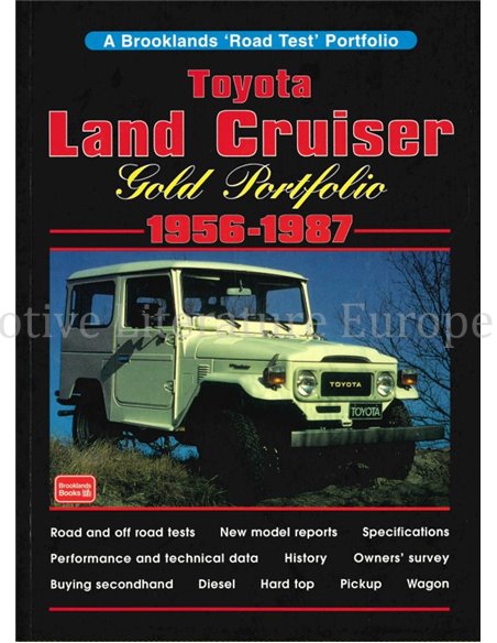 TOYOTA LAND CRUISER GOLD PORTFOLIO 1956 - 1987  (BROOKLANDS ROAD TEST PORTFOLIO)