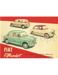 1953 FIAT 1100 BROCHURE DUITS