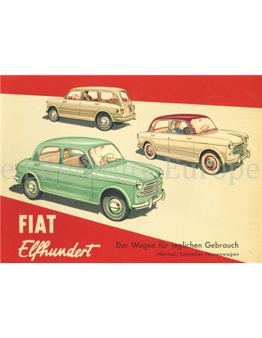 1953 FIAT 1100 PROSPEKT DEUTSCH
