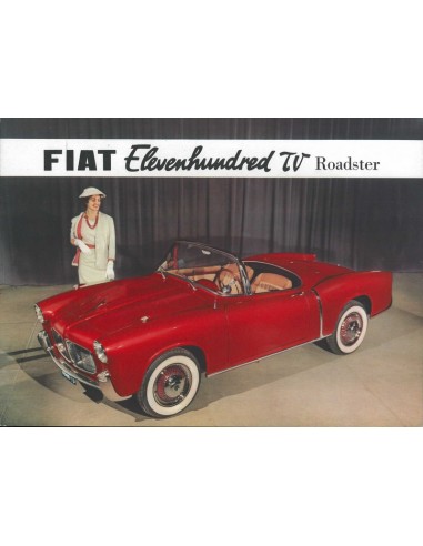 1956 FIAT 1100 TV ROADSTER LEAFLET ENGELS