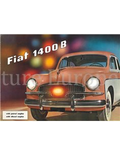 1956 FIAT 1400 B PROSPEKT ENGLISCH
