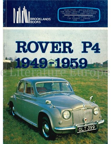 ROVER P4 1949 - 1959 (BROOKLANDS)