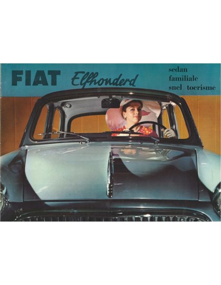 1954 FIAT 1100 BROCHURE ENGELS