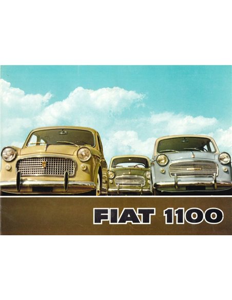 1959 FIAT 1100 BROCHURE NEDERLANDS