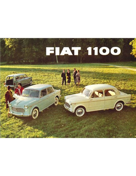 1960 FIAT 1100 DATEBNBLATT NIEDERLÄNDISCH 