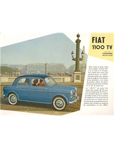 1959 FIAT 1100 TV DATEBNBLATT FRANZÖSISCH