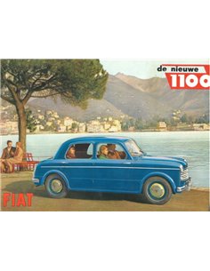 1953 FIAT 1100 SALOON BROCHURE GERMAN
