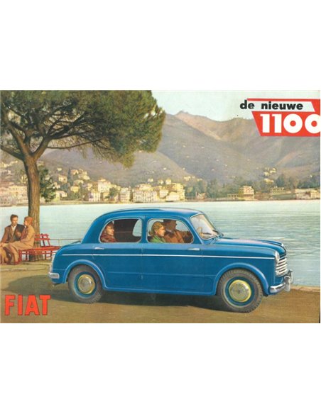 1953 FIAT 1100 SEDAN BROCHURE DUITS