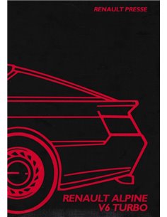 1986 RENAULT ALPINE V6 TURBO PRESSKIT FRENCH