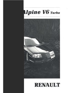 1986 RENAULT ALPINE V6 TURBO PRESSE MAPPE FRANZÖSISCH 2