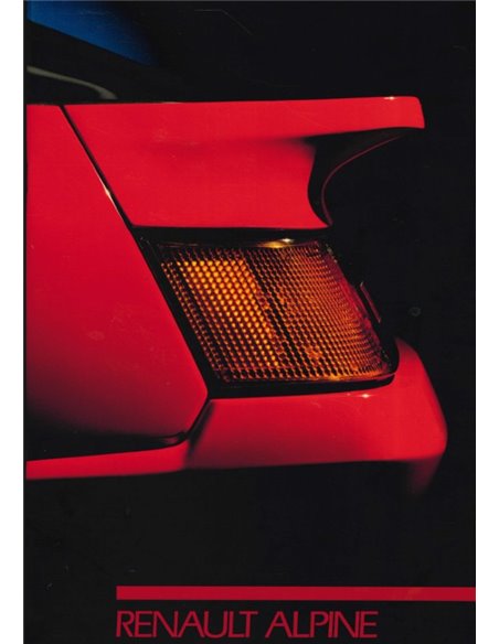 1986 RENAULT ALPINE V6 TURBO PRESSKIT FRENCH