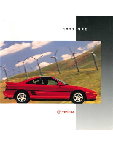 1992 TOYOTA MR2 BROCHURE ENGLISH