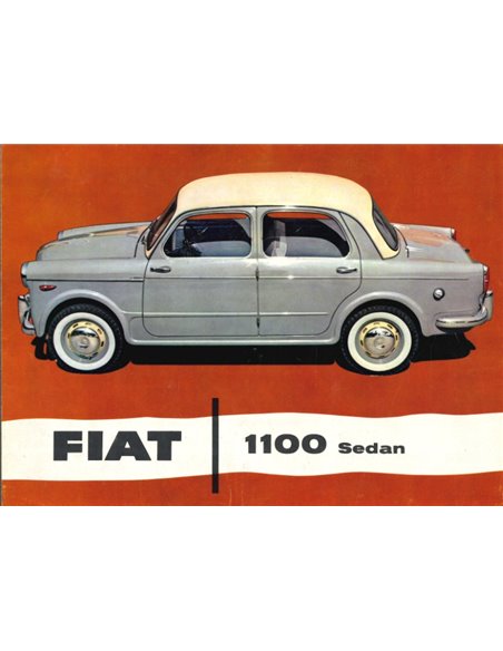 1958 FIAT 1100 SEDAN BROCHURE NEDERLANDS
