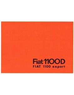 1962 FIAT 1100D EXPORT BROCHURE DUTCH